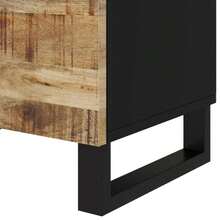 vidaXL Comodino 50x33x60 cm Legno di manguier e d'ingénierie - Castano - Visualizzare 7