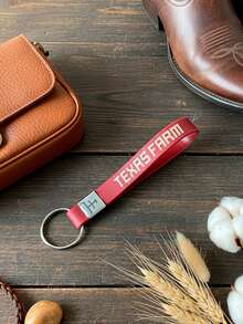 Chaveiro Texas  Country Silicone Bolsas Estiloso Agro - Vermelho - Visão 3