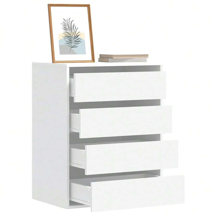 vidaXL Cómoda de ángulo blanco 60x41x76 cm madera de ingeniería - Blanco - Ver 1