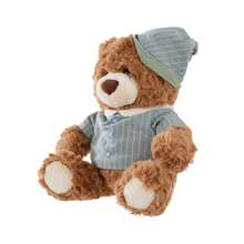 Miniso 1pc Sitting Cute Bear Plush Doll, Soft And Comfortable Touch, Holiday And Daily Decoration, Sweet Birthday Gift, Polyester Material - Multicolor - View 6