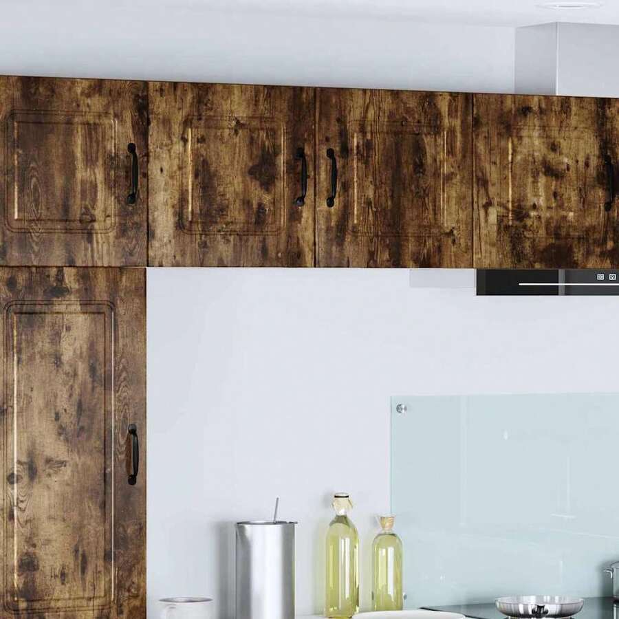 vidaXL Armadio da Cucina Kalmar 2 pz Chêne fumé 40 x 31 x 40 cm - Castano - Visualizzare 1