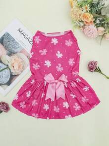 一件宠物狗连衣裙，公主风设计，适合小型和中型犬，例如西施犬、博美犬和贵宾犬。 - 彩色 - 查看 1