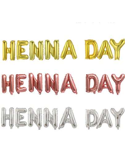 1 set de 16 pulgadas Decoración de banderines, globos de letra de papel de aluminio, suministros para despedida de soltera y fiesta nupcial en color rosa dorado y plateado