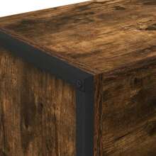 vidaXL Bibliothèque Chêne Fumé 80 x 30 x 155 cm Bois d'ingénierie - Tabac - Voir 8