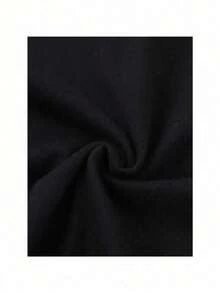 1 Piece, Disney Men's T-Shirt, Front And Back Shi Dizai Printed T-Shirt Cartoon Paper-Breaking Effect SMILE Letter Printing, Round Neck Casual And Comfortable T-Shirt, Breathable And Light, Suitable For Sports And Leisure Wear, Loose T-Shirt, Suitable For Gifts, Suitable For Travel And Party Wear. - màu đen - Xem 4