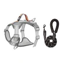 2pcs Large Dog Tactical Chest Harness & Leash Set, Anti-Escape Military Service Leash (With Handle + Webbing Hanging System), Easy Control For Dog Walking, Adjustable Shoulder Strap With Reflective Strips - Multicolor - View 25