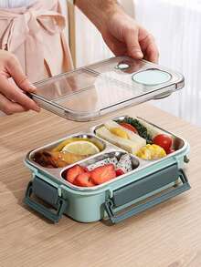 Hộp cơm trưa có tích hợp thìa nĩa, nhiều ngăn chứa đồ, chức năng hâm nóng bằng lò vi sóng và nước nóng, hộp đựng cơm cách nhiệt hình vuông, chống rò rỉ, thích hợp mang thức ăn đến trường, văn phòng, cắm trại và dã ngoại, cũng là món quà lý tưởng cho các dịp lễ. - Nhiều màu - Xem 3
