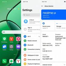 Realme 12 4G 智能手机全球版 8GB+256GB，5000mAh 大电池，Android 14 智能手机，LYT600 0lS 人像相机，高通骁龙 685 SM6225-AD，AMOLED Ultra 显示屏 - 120Hz 流体屏，主摄像头为索尼 LYT-600 0lS。 - 藍色 - 查看 3