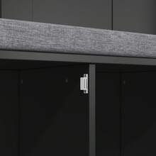 Coat Rack With Shoe Bench, Wardrobe, 6 Triple Hooks, Freestanding, Space-Saving, For Entryway, Hallway, 120*40*191cm - Black - View 9