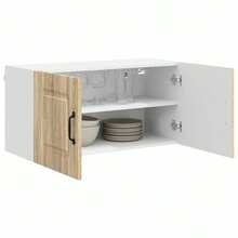 vidaXL Armoire de cuisine Kalmar Chêne Sonoma 80 x 31 x 40 cm - Tabac - Voir 3