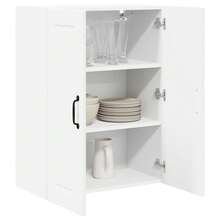 vidaXL Armoire de cuisine Blanc 60 x 31 x 80 cm Bois d'ingénierie - Blanc - Voir 3