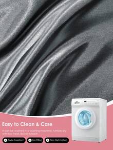 1pc Satin Pillowcase With Lace, Silk Pillow Case For Hair And Skin, Luxurious And Silky Smooth, Ultra Soft And Breathable, No Filler, Machine Washable, Oeko-Tex Certified, Dark Grey - Dark Grey - View 7