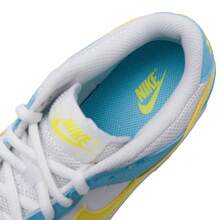 Nike Big Kids' DUNK Casual Flat Sneakers - White/Blue - View 8
