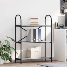 vidaXL Étagère Gris Sonoma 80 x 30 x 109 cm Bois d'ingénierie - Cinza - Ver 1
