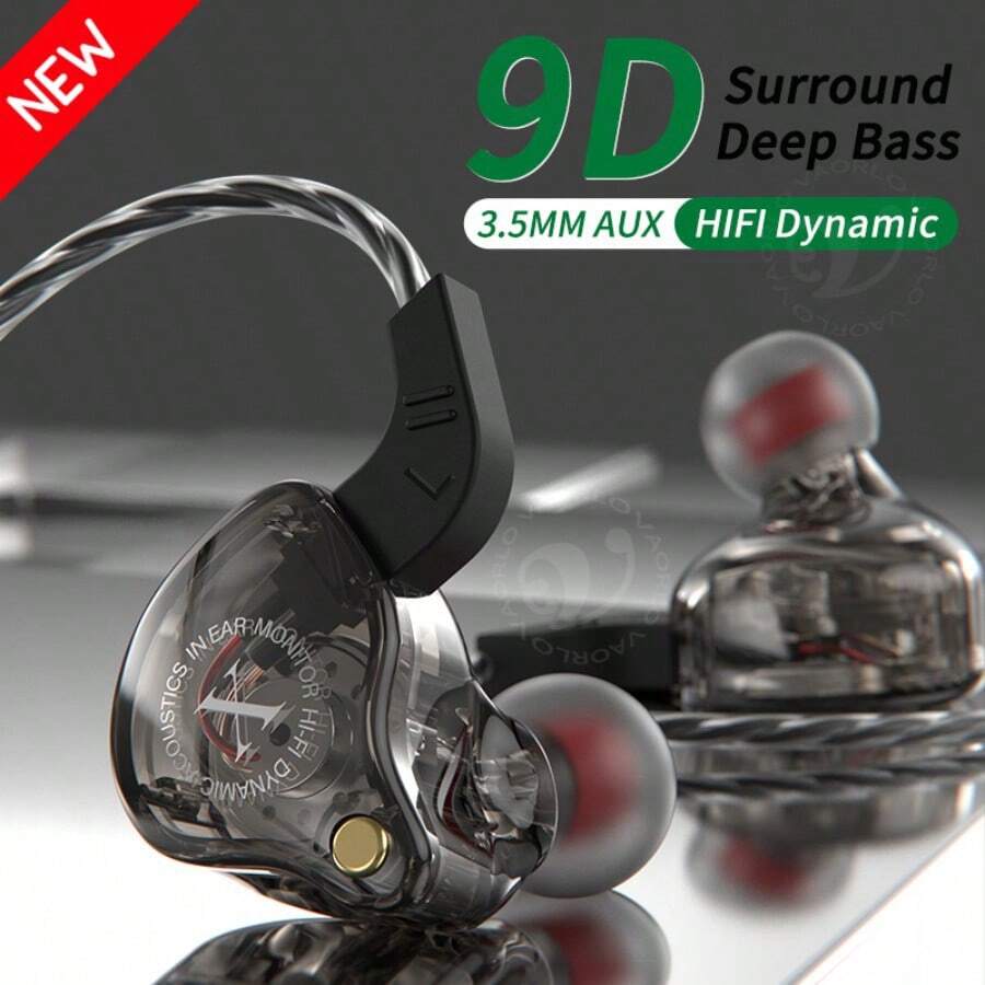 KZ Original X2 Dynamic Coil Wired Earphones, HIFI Deep Bass In-Ear Gaming Headphones, Monitoring, Sports, Noise Cancelling Earphones With Microphone