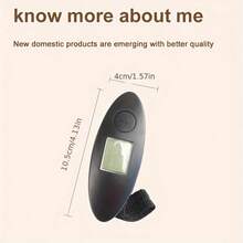 Digital Handheld Hanging Luggage Scale - 88.18 Lbs Max Capacity For Travel, Flexible Durable Strap & Clear Display, Black (Battery Not Included) - Multicolor - View 6