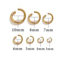 100pcs 18K Gold Plated Stainless Steel Open Jump Rings, Suitable For DIY Jewelry Making Such As Necklaces, Bracelets And Earrings - Open Ring - View 7