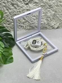 1 Set Elegant Ring Tasbih/Dhikr Counter Gift Box, Daily Prayer Counter, Essential For Ramadan - Multicolor - View 5