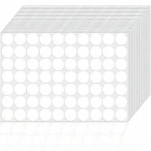 700 PCS Dot Stickers White 1 Inch Round Color Coding Labels Polka Circle Dot Label Sticker For Office,Classroom,Papers Etc - Màu trắng/700 cái - Xem 1