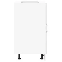 vidaXL Meuble bas de cuisine Lucca blanc bois d'ingénierie - Blanc - Voir 6
