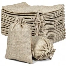 20 túi vải bố có dây rút, túi quà tặng bằng vải lanh màu vàng, túi đựng đồ tái sử dụng, túi treo thoáng khí có dây rút dùng để đựng trang sức, mỹ phẩm, đồ thủ công, quà tặng tiệc tùng, đám cưới, Giáng sinh, túi đựng quà bằng vải lanh, quà tặng Giáng sinh, Ngày lễ tình nhân, Lễ Phục sinh, Ngày của Mẹ, Ngày Nhà giáo. - Nhiều màu - Xem 10