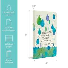 Softcover Journal - Individually, We Are One Drop. Together, We Are An Ocean. – A Write Now Journal With 128 Lined Pages, 5"W X 8"H - 海洋藍 - 查看 4