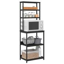 vidaXL Tavolino da cucina Chêne nero 60 x 40 x 168 cm - nero - Visualizzare 3