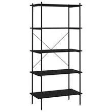 vidaXL Étagère con 5 livelli Noir 80x40x163 cm - nero - Visualizzare 2