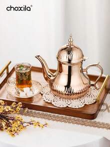 choxila 1 pieza Cafetera, Tetera de acero inoxidable, Hervidor de estilo árabe, Hervidor caliente, Olla de estilo palaciego europeo - cafetera - Ver 3