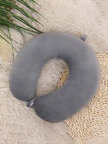 2pcs U-Shaped Memory Foam Neck Pillow, Portable Home/Travel Cervical Pillow, Office Nap Pillow, Camping Pillow, Travel Pillow, Compact & Comfortable, Ergonomic Inflatable Pillow For Camping And Hiking To Support Neck And Waist, Unisex, Multiple Colors Available - Multicolor - View 13