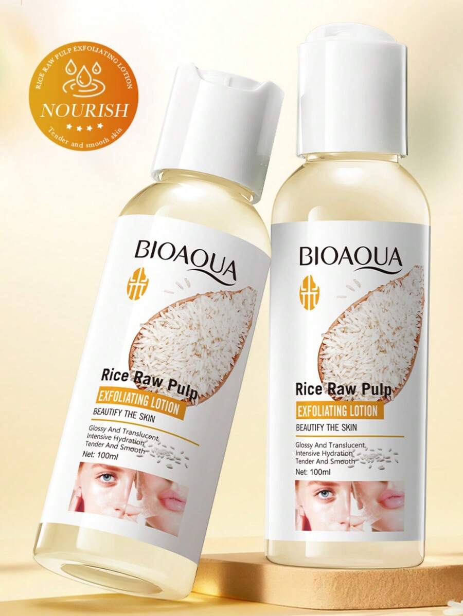 Sữa dưỡng thể tẩy tế bào chết chiết xuất gạo 100ml, làm sạch lỗ chân lông, làm mịn da, dưỡng ẩm và loại bỏ tế bào chết. - Nhiều màu - Xem 1