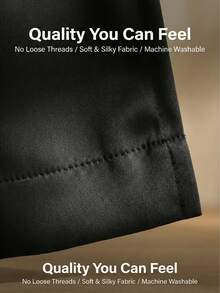 2pcs Blackout Curtains, 100% Waterproof, Thermal Insulated, UV Blocking, Suitable For Luxury Living Room, Bedroom, Home Decor, Christmas Decoration, Bedroom Curtains, Christmas Gift - Black - View 11