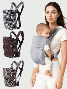 1PC Baby Carrier, Front & Back Carry, Baby Sling Carrier Portable Newborn Toddler,Child Infant Baby Carrier-Child Carrier Sling,Lightweight & Breathabl - 布款-有圖案 - 查看 1