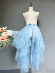 女士不规则下摆连衣裙,白色、黑色、红色、粉色、浅蓝色、香槟色可选,不对称前短后长燕尾设计,不规则美人鱼款式,多层薄纱裙摆,飘逸演出服,3-6层瑞士网纱长裙,连体围裙,荷叶边拖地裙摆,适合婚礼、宴会、演出、派对、新娘、伴娘、舞台表演、角色扮演、旅行摄影道具、舞蹈表演、万圣节服装等场合。 - 彩色 - 查看 14