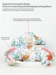 多功能升级版哺乳枕，适用于哺乳期、产后、四季皆宜、新生儿、孕妇，提供腰部支撑，防止奶水溅出，可作为婴儿抱枕，是母婴用品的理想之选。 - 樹葉枕 - 查看 2