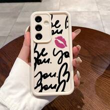 Case For Samsung S24 Ultra Plus S25 S23 S22 Ultra Plus Creative Character Lipstick Advanced Fashion Gift Pocket-Friendly Shockproof Silicone Protective Softcase,Suitable For IPhone17 Air - Black - View 5