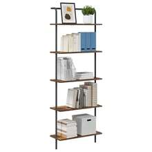 vidaXL Étagère Chêne fumé 60 x 24 x 168 cm Bois d'ingénierie - Tabac - Voir 3