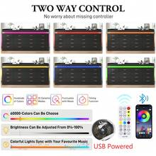 16 Drawer Dresser With Charging Station And USB Powered LED Lights, Modern Chest Of Drawers With Power Outlet, Organizer Cabinet For Bedroom, Living Room - View 3