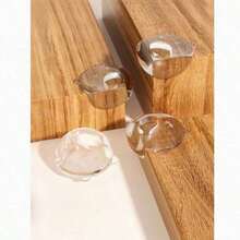 1pc Safety Anti-Collision Strip Protective Corner Table Corner Cover Bed Window Bag Table Sticker Coffee Table Right Angle Anti-Collision Angle - Transparent - View 5
