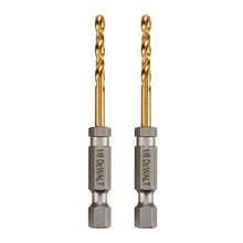 DEWALT - 1/8 Inch Drill Bit Set, 2 Pieces, Titanium Nitride Coated, Tapered Core For Optimal Durability (DD5108T), 39508620 - Multicolor - View 1