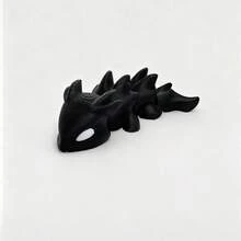 2026 New 3D Printed Dragon - Black Dragon Figurine, Creative Gift, Animal Model Toy, Birthday Gift, Holiday Gift, Present - Multicolor - View 12