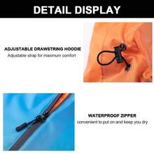 轻便带帽雨披，带口袋，成人女款，可爱单品，母亲节礼物，卧室装饰，花园装饰，厨房装饰，夏季，海滩，旅行必备，房间装饰，柔软舒适，毕业季礼物 - 彩色 - 查看 10