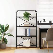 vidaXL Étagère Chêne noir 80 x 30 x 146 cm Bois d'ingénierie - Noir - Voir 4