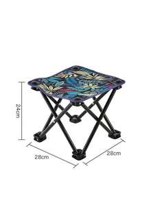 Crescent-Shaped Folding Hiking Chair, Aluminum Alloy Frame, Collagen Backrest, Thick Steel Tube, Suitable For Camping, Fishing And Beach - Multicolor - View 10