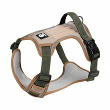 Đai ngực chiến thuật cho chó lớn có tay cầm, 2 kẹp dây xích, áo vest chống thoát hiểm bền chắc cho chó nghiệp vụ, kiểu dáng quân đội, phản quang, có thể điều chỉnh để huấn luyện, đi dạo, leo núi. - Nhiều màu - Xem 21