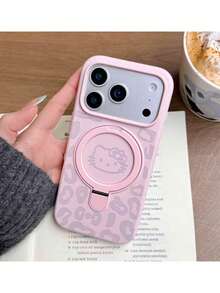 Magnetic Wireless Charging Soft Silicone Protective Case Compatible With Iphone 16/15/14/13/12/11 Pro Max/16e, Waterproof, Shockproof, Anti-Fall, Anti-Scratch, Sanrio Premium Phone Case, Hello Kitty, Cartoon, Anime, KT, Phone Case Cover - Pink - View 2