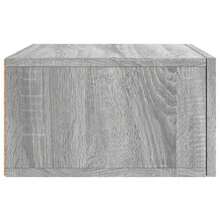 vidaXL Comodino murale sonoma grigio 35x35x20 cm - Grigio - Visualizzare 7