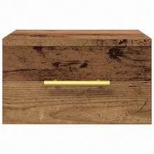 vidaXL Armário de cabeceira Bois antigo 35 x 35 x 20 cm Bois d'ingénierie - Castanho - Ver 6