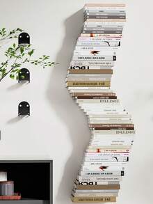 Bộ 1/2/4 kệ treo tường, giá sách vô hình, kệ trưng bày treo tường, thích hợp cho văn phòng, phòng chơi game, nhà bếp, có thể dùng để đựng sách, cây cảnh và đồ trang trí nhà cửa. Kệ lưu trữ treo tường, không cần lắp ráp. - Nhiều màu - Xem 1