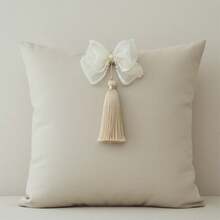 Borlas de lazo para decoración, elegantes perlas para decoración de habitación, adorno colgante para cortina y almohada. - Blanco - Ver 4